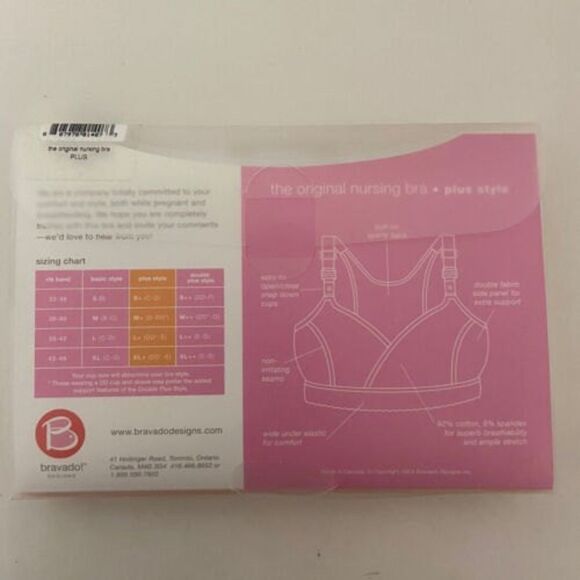 Bravado Original Nursing Bra Plus Style White Size XL+ 42-46 DD-E NEW - Picture 3 of 5